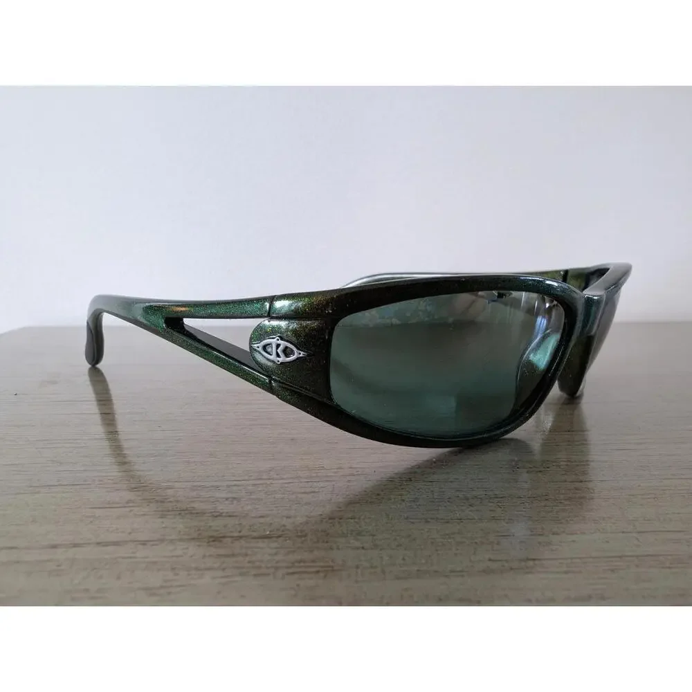 Killer Loop Nimbus Sunglasses Green Glitter Made In Italy - Picture 2 of 7